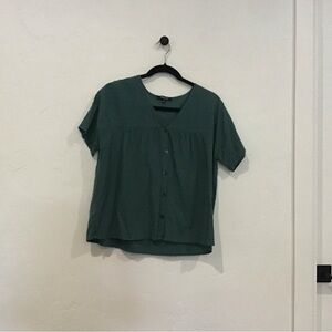 Teal green blouse